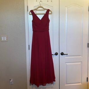 Red/Burgundy JJ’s House Bridesmaid Dress